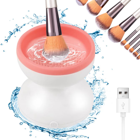 Portable Electric Makeup Brush Cleaner and Dryer with Silicone Technology